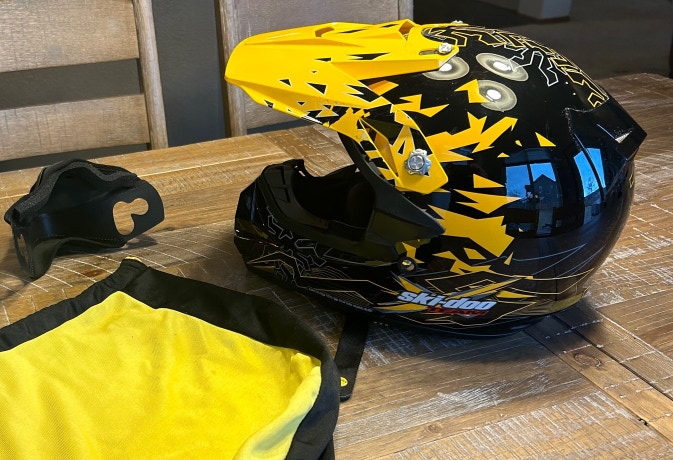 Black Ski-Doo Helmet