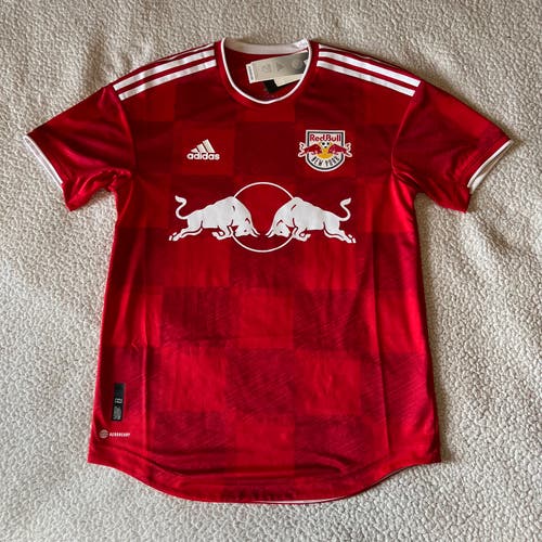 New York Red Bulls Jersey 2022/23 Adidas Authentic Soccer Medium NWT MLS