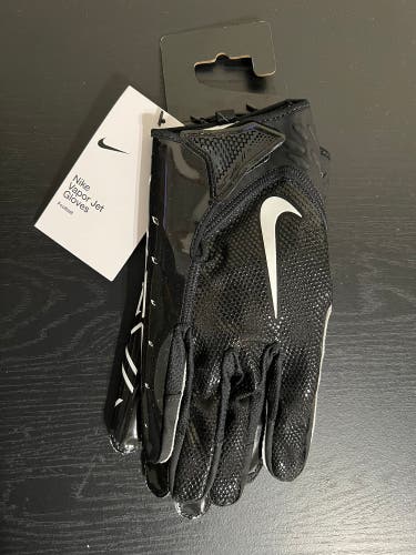 Nike Vapor Jet Football Gloves Adult Size XL Black White