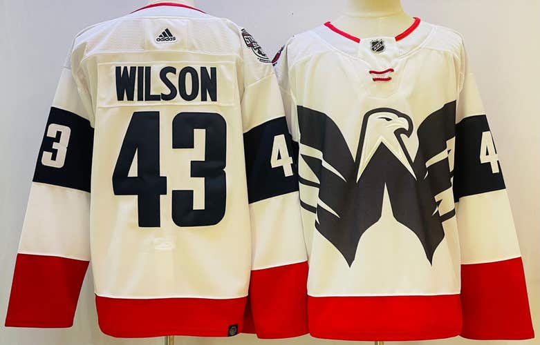 Washington Capitals 43 Tom Wilson Hockey Jersey Size 54  Reverse Retro
