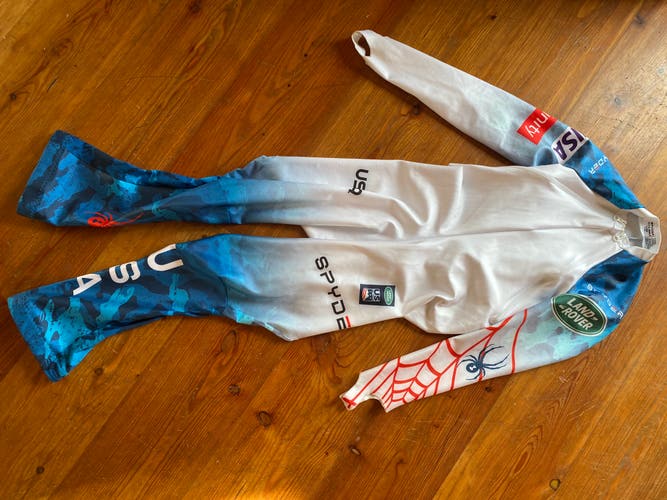 Large Spyder U.S. Ski Team Ski Suit FIS Legal Used