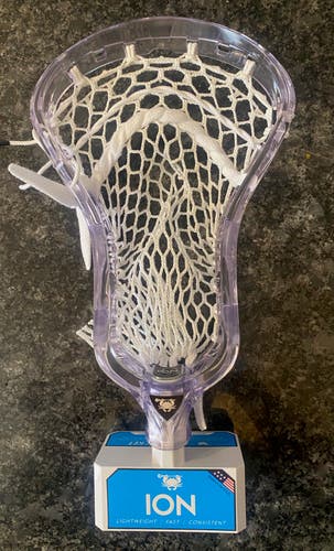 New! ECD Ion Lacrosse Head!  Clear color, Strung