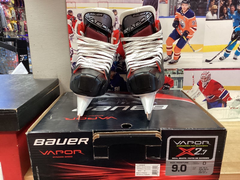 Senior New Bauer Vapor X2.7 Hockey Goalie Skates Regular Width 9
