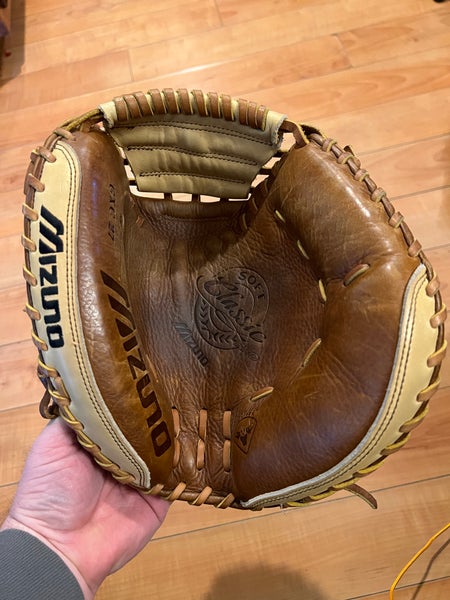 Used Right Hand Throw Mizuno Catcher's GXC Baseball Glove 34"