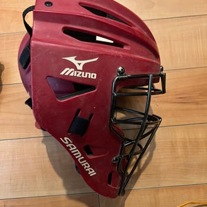 Used Mizuno Samurai Catcher's Helmet