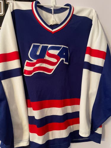 USA Hockey Jersey IIHF Olympics CCM XL