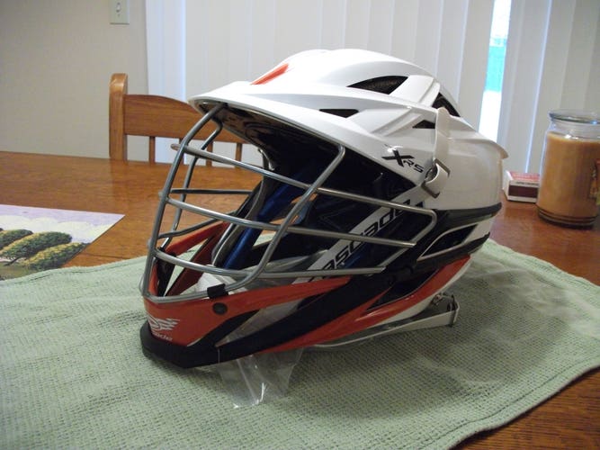 New Cascade XRS Helmet White with Orange