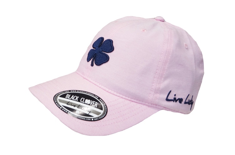 NEW Black Clover Live Lucky Soft Luck 4 Navy/Pink Adjustable Golf Hat/Cap