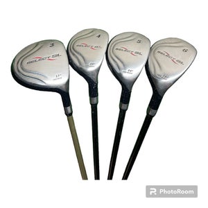 Power Play Select SL 3 Wood & 4 5 6 Hybrids R Flex Graphite Shafts RH New Grips!