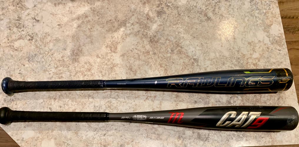 Used BBCOR Certified 2021 Rawlings Alloy Velo Bat (-3) 28 oz 31"