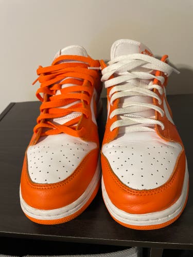 Orange  Size 11 (Women's 12) Nike Dunk Low Shoes