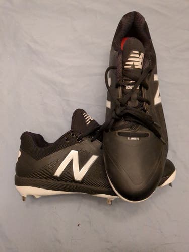 Black New Adult Men's Size 12 (Women's 13) Metal New Balance Low Top