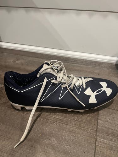 Under Armour Navy Blue Men's Lacrosse Cleats Low Top