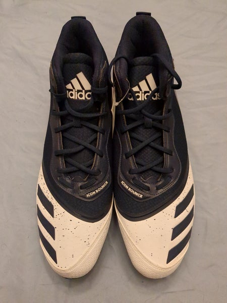 Black New Adult Men's size 17 Metal Adidas High Top