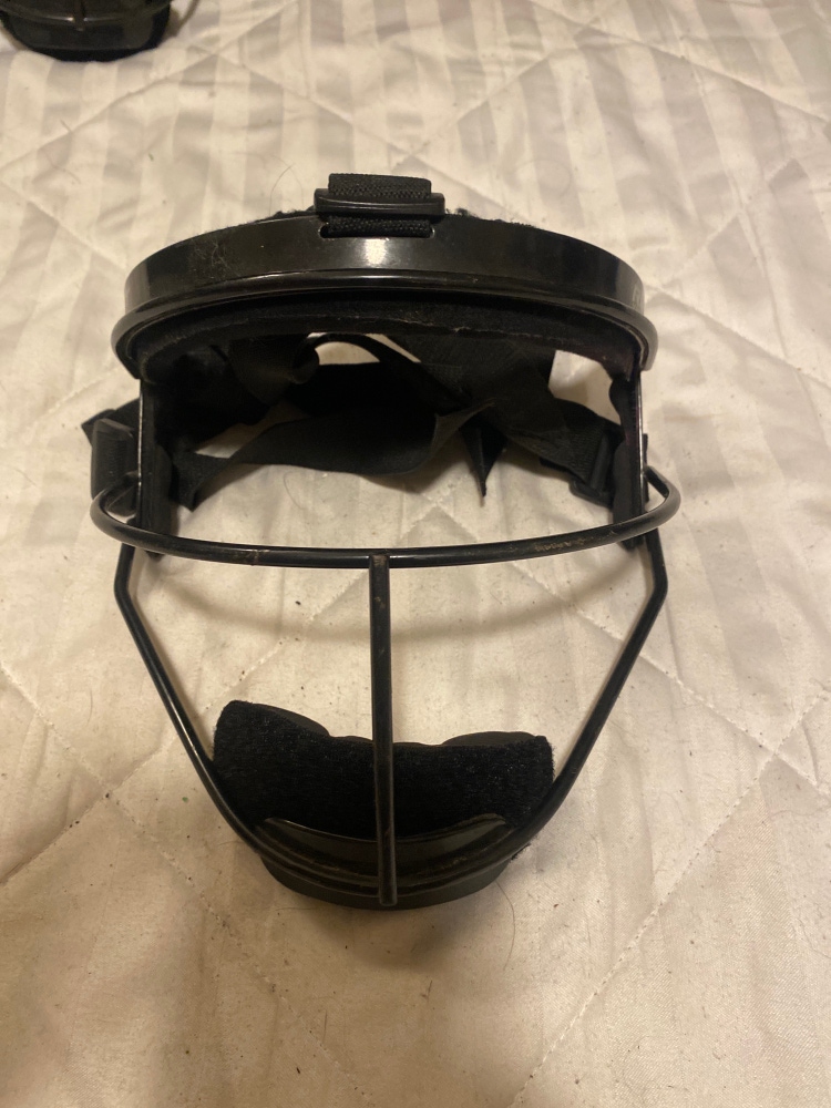 Rip-It Black Adult Metal Fielders Mask