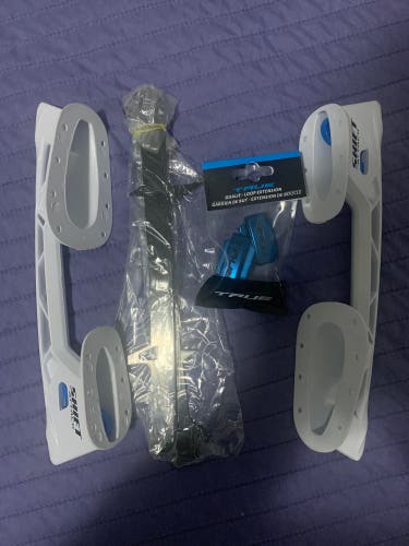 True Hockey Goalie Skate Blade holders with new blades