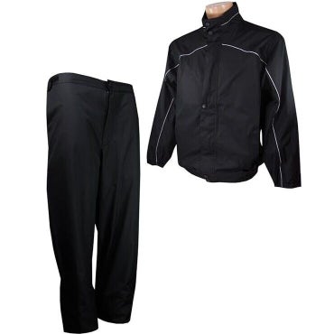 Firethorn Rain Suit - Golf Gear Rain Suit with Jacket and Pants - BLACK - SMALL