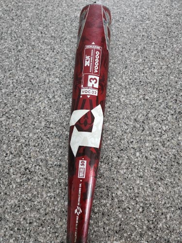 Used BBCOR Certified 2022 DeMarini Voodoo Bat (-3) 28 oz 31"