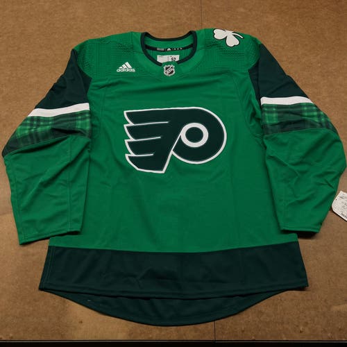 Size 52 Philadelphia Flyers 2020 St. Pattys Day Warmup Jersey