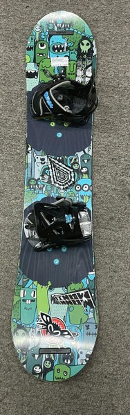 Used Burton Burton 114 Cm Boys' Snowboard Combo