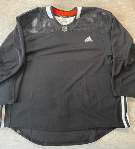 MiC 58G Black NEW Blank Team Issued Goalie Cut Adidas Primegreen Practice Jersey