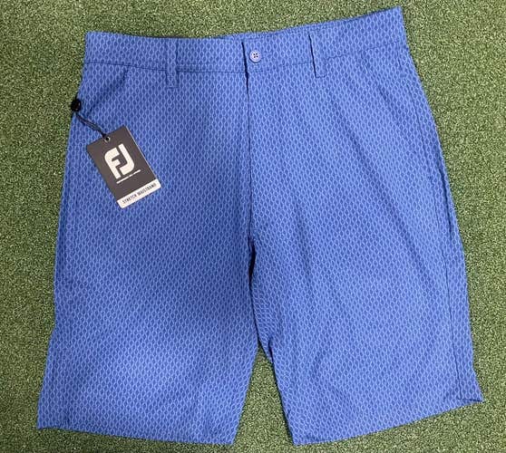 FootJoy Golf Shorts Sz 30 Tonal Print 10” Lightweight Casual Flat Front NEW $95