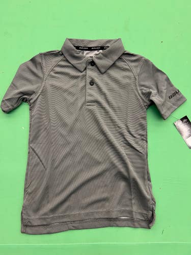 Gray New XS Youth Unisex Bauer Polo