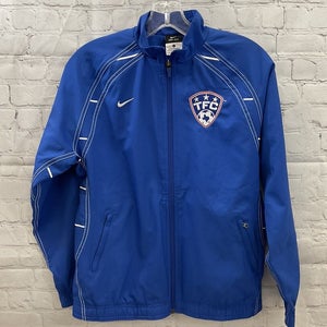Nike Boys TFC Texas Football Club Size L Royal Blue White Warm Up Jacket NWT $85