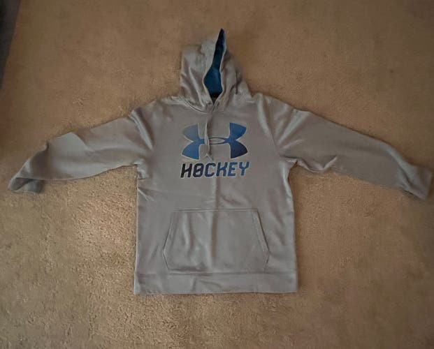 Under Armour Hockey Gray Hoodie Size M