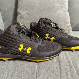 New Rare San Diego Padres Brown, yellow Men's Sz11 Metal High ToAp UA Yard