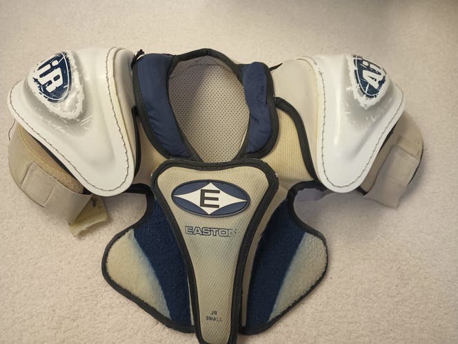 Used Junior Jr. Small Easton Air Ice Hockey Shoulder Pads