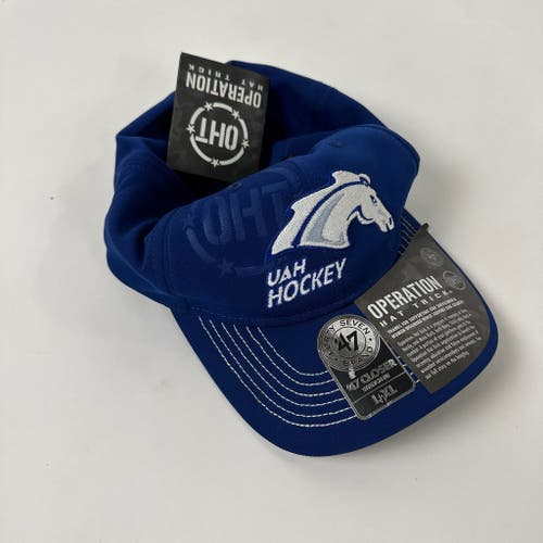 Brand New University of Alabama Huntsville Hockey Fitted Hat