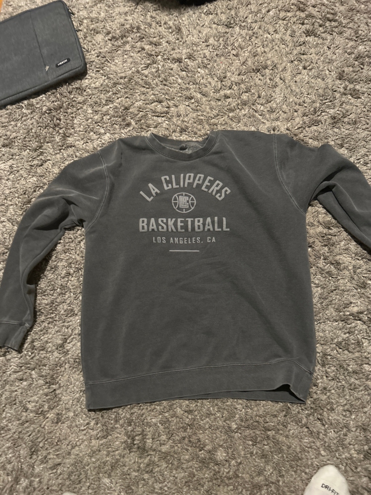 New Gray XL Los Angeles Clippers Crewneck/Sweatshirt