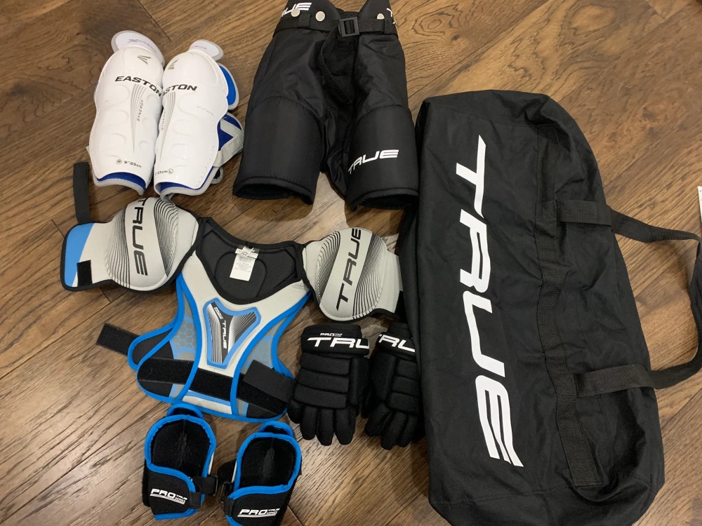 Youth New True Hockey Pants,shoulder Pads,elbow,shin,gloves,