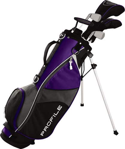 Wilson Profile Junior Complete Set (6pc, Med, Purple, Girls, Ages 8-11) Golf NEW