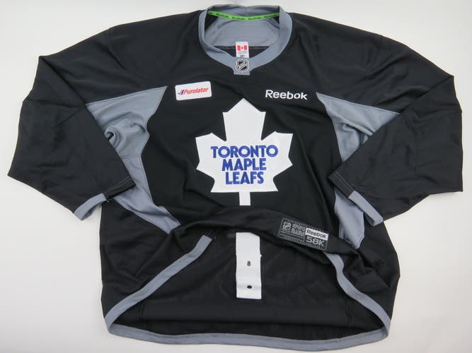Toronto Maple Leafs Practice Worn Authentic NHL Hockey Jersey White Size Player 58+ Black