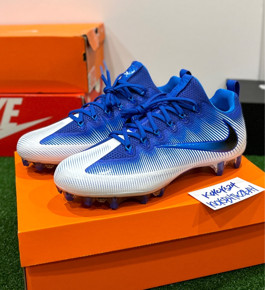 Nike Vapor Untouchable Pro Football Cleats size 10 Mens White Blue 833385-400