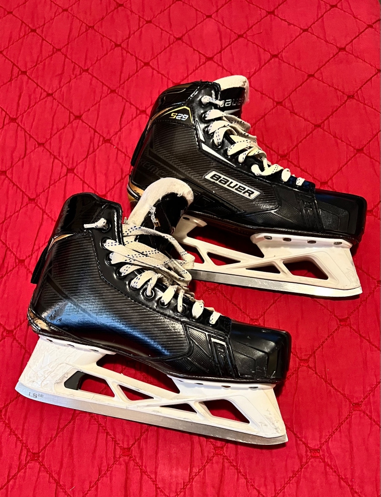Used Bauer Regular Width 8.5 Supreme S29 Hockey Goalie Skates