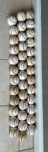 38 Lightly Used Major & Minor League Baseballs