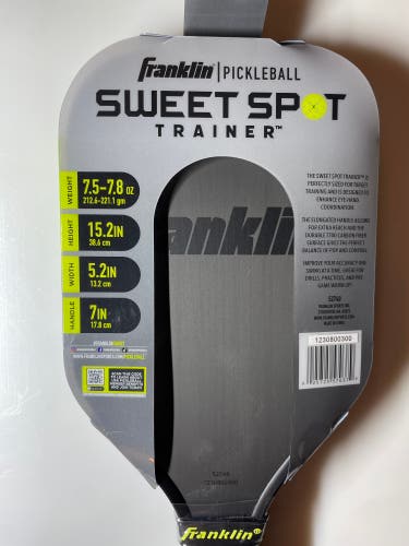 New Franklin Pickleball Paddle SWEET SPOT TRAINER 16MM