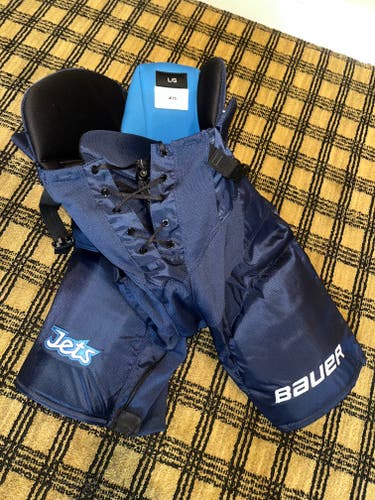BAUER NEXUS 1000 PANT PRO STOCK WINNIPEG JETS A/L