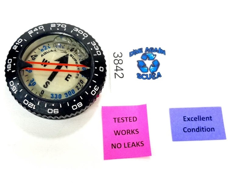 Aqua Lung Supertilt Submersible Compass Puck Module Scuba Dive Oceanic Aeris