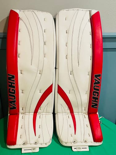 Used 33" Vaughn Goalie Leg Pads