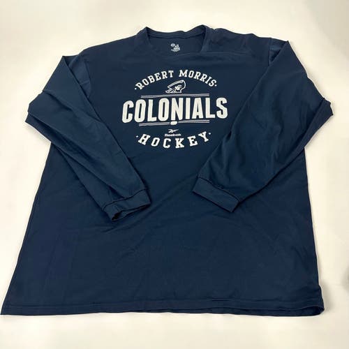 Used - Reebok Robert Morris Colonials Hockey Long Sleeve Shirt