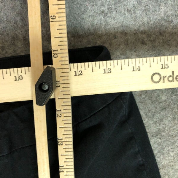 NYDJ Womens Pants 2 Black Chino Slim Ankle Cropped Buckle Career Solid Casual