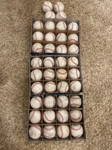 40 Used Baseballs