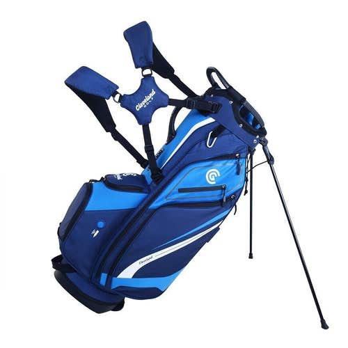 Cleveland Golf Lightweight Stand Bag - 14-Way Golf Bag - 5.7lbs - BLUE / NAVY