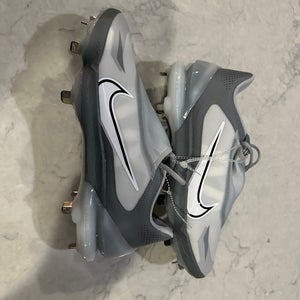 New Nike Force Zoom Trout 8 Pro Baseball Cleats Grey CZ5915-001 Mens Size 10.5