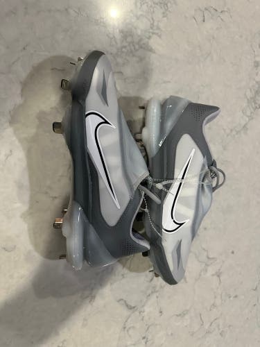 New Nike Force Zoom Trout 8 Pro Baseball Cleats Grey CZ5915-001 Mens Size 10.5