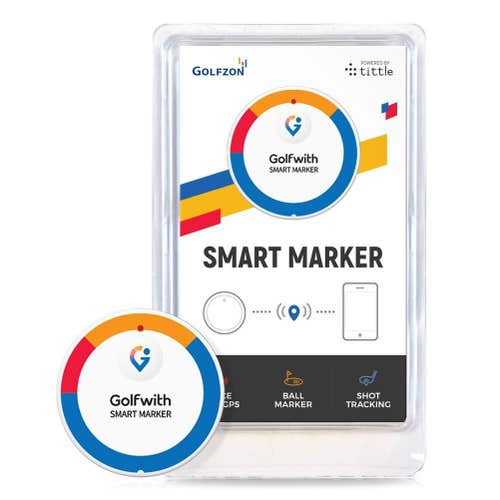 Golfzon Smart Marker (White) GPS Golfwith Shot Tracker NEW